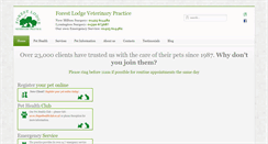 Desktop Screenshot of forestlodgevets.com